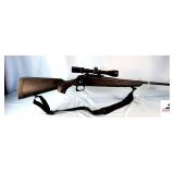 REMINGTON MODEL 770 BOLT RIFLE - 270 WIN CAL - SIMMONS 3-9X40 SCOPE -  BOLT ACTION - BLACK SYNTHETIC STOCK & BARREL - MINT CONDITION - SMALL RING AT MUZZLE - NYLON SLING - YOUTH MODEL - S/N M72100427