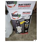 ROUNDUP BATTERY POWERED CART SPRAYER (NEW IN BOX)