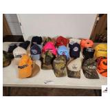 (20) ADVERTISEMENT CAPS - " TENNESSE TITANS - TENNESSEE GOLF - CHARTER COUNTRY - WILD GAME DINNER - CHARTER 101 - MILLER LITE - TED