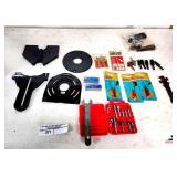 B&M 80710 SHIFTER GATE PLATE KIT- FORSTNER DRILL BITS IN RED CASE- WOLFCRAFT SCREW SETTER BITS- ELECTRIC SWITCHES