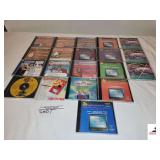 (20) KARAOKE CDs- VARIOUS ARTIST AND GENRE 3 TENORS- KARAOKE PARTY HITS-  KIDS SING CHRISTMAS- HOT POP HITS- CHART TOPPERS- MALE COUNTRY GREATS- FEMALE GREATS, VOL 1, VOL2- MTV KARAOKE-PARTY VOL 1- SI