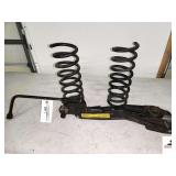 PAIR OF BLACK COIL SPRINGS