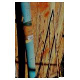 VINTAGE 5 PC. JOINTED FISHING POLE IN TUBE - END EYELET IS MISSING -  SCREWS TOGETHER - BRIM POLE