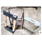 WOODEN FURNITURE DOLLY-METAL STEP STOOL- WINDOW BOX FAN