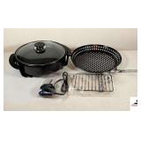 RAGALTA ELECTRIC SKILLET WITH FRYER BASKET ATTACHMENT-