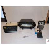 (4) VINTAGE RADIOS- VINTAGE ZENITH CONSOLE ELECTRIC RADIO DIAL AND BUTTONS WORK, DOES NOT PLAY VINTAGE HY LITE DELUXE MODEL E164 RADIO W/ BOX VINTAGE HIGH FIDELITY PORTABLE RADIO VINTAGE TY&Y AM/FM RA