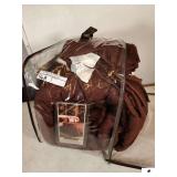 BROWN QUILTED KING COMFORT SET-. (TRAILER)