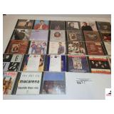 (27) CDs/DVDs- VARIOUS ARTIST AND GENRE GEORGE JONES- ELVIS- HONEYMOON IN VEGAS- WILLIE NELSON- JERRY LEE LEWIS-GARTH BROOKS- MARTIN DELRAY- THE DRIFTERS- HONKY TONK JUKE BOX SPECIAL- ALVIN AND THE CH