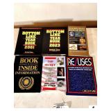 COLLECTION OF BOOKS- 7 BOOKS TOTAL BOTTOM LINE YEAR BOOK 2025_x000d_
BOTTOM LINE YEAR BOOK 2023_x000d_
BOTTOM LINE YEAR BOOK 2001_x000d_
BOOK OF INSIDE INFORMATION_x000d_
READER
