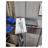 USED CAR PARTS- CHROME LICENSE PLATE COVER- BLACK RAIL- (3) WIPER BLADES-ANCO 91-22- (3) ALUMINUM CHROME PIECES - CHROME PIECE (NEEDS CLEANING, HAS DENT IN IT)