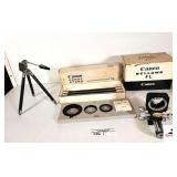 CANON BELLOWS FL CAMERA ATTACHMENT- CANON HANDY STAND MODEL F W/ EXTENSION TUBE M5