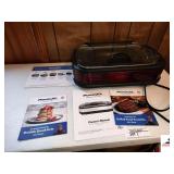 POWER XL SMOKELESS ELECTRIC  GRILL PRO (NEW)  WITH BOOKS
