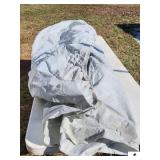 (2) CAR CLOTH COVERS  - APPROX. 16 FT. LONG - HAS FEW STAINS