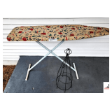 POP UP IRONING BOARD WITH COVER DECORATIVE IRON STAND
