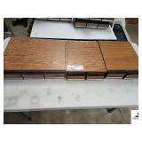 (3) VHS STORAGE DRAWERS- (1) 3-DRAWER CASSETTE HOLDER STORAGE-(2) 2 DRAWER CASSETTE STORAGE HOLDER- TAPES INCLUDED- CONTENTS AND CONDITION OF TAPES IS UNKNOWN  GARAGE