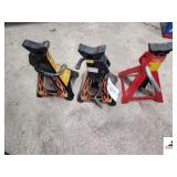 (3) JACK STANDS (PAIR OF BLACK JACK 3 TON & MBP 2 TON)