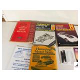 1970 FORD CAR PRELIMINARY SHOP MANUAL - CHEVROLET CORVETTE 1968 THRU 1982 AUTOMOTIVE REPAIR MANUAL - HAMMONDS MOTOR - (2) SMALL GMC NAMES - CHEVROLET CORVBETTE HAYNES REPAIR MANUAL