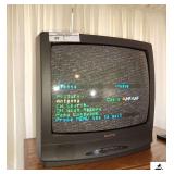 SANYO TV- LIGHTS UP- SANYO 4 HEAD VCR- COMES ON
