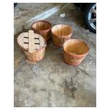 4- large strawberry baskets