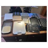 Large lot of baking and muffin tins