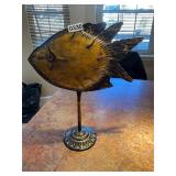Metal ornate fish