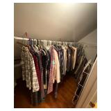 Large closet, menï¿½s and women clothes