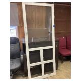 White screen wooden door