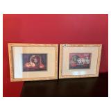 2 ï¿½ framed pottery pictures