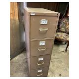 4 ï¿½ drawer metal file cabinet ï¿½ no keys
