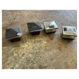 4- fence post solar lights