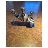 3-  stainless wine/bottle stops