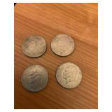 4- Eisenhower dollar pieces