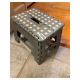 Small plastic folding stepstool