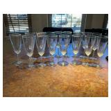 16- crystal stemware glasses