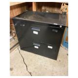 2 drawer metal file cabinet ï¿½ no keys