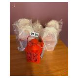 6- metal tea light holders - new