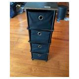 Small lightweight four drawer storage cabinet