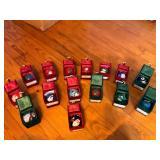15- hand painted Christmas ornaments