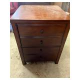 Four drawer wooden cabinet