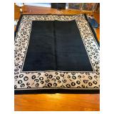 Black and tan rug 104X 129