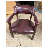 Leather sitting chair