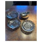Stainless colander and three steamer baskets