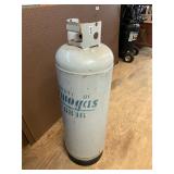 Large propane tank empty