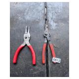 2 pliers blue point and snap-on