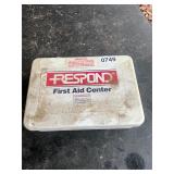 Metal boxed first aid kit