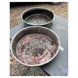 2- galvanized pans