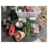 Assorted lights and wires