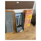 200 amp circuit breaker box- new