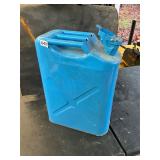 Blue Metal Gas Can