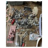 Large assortment of various sockets and tools